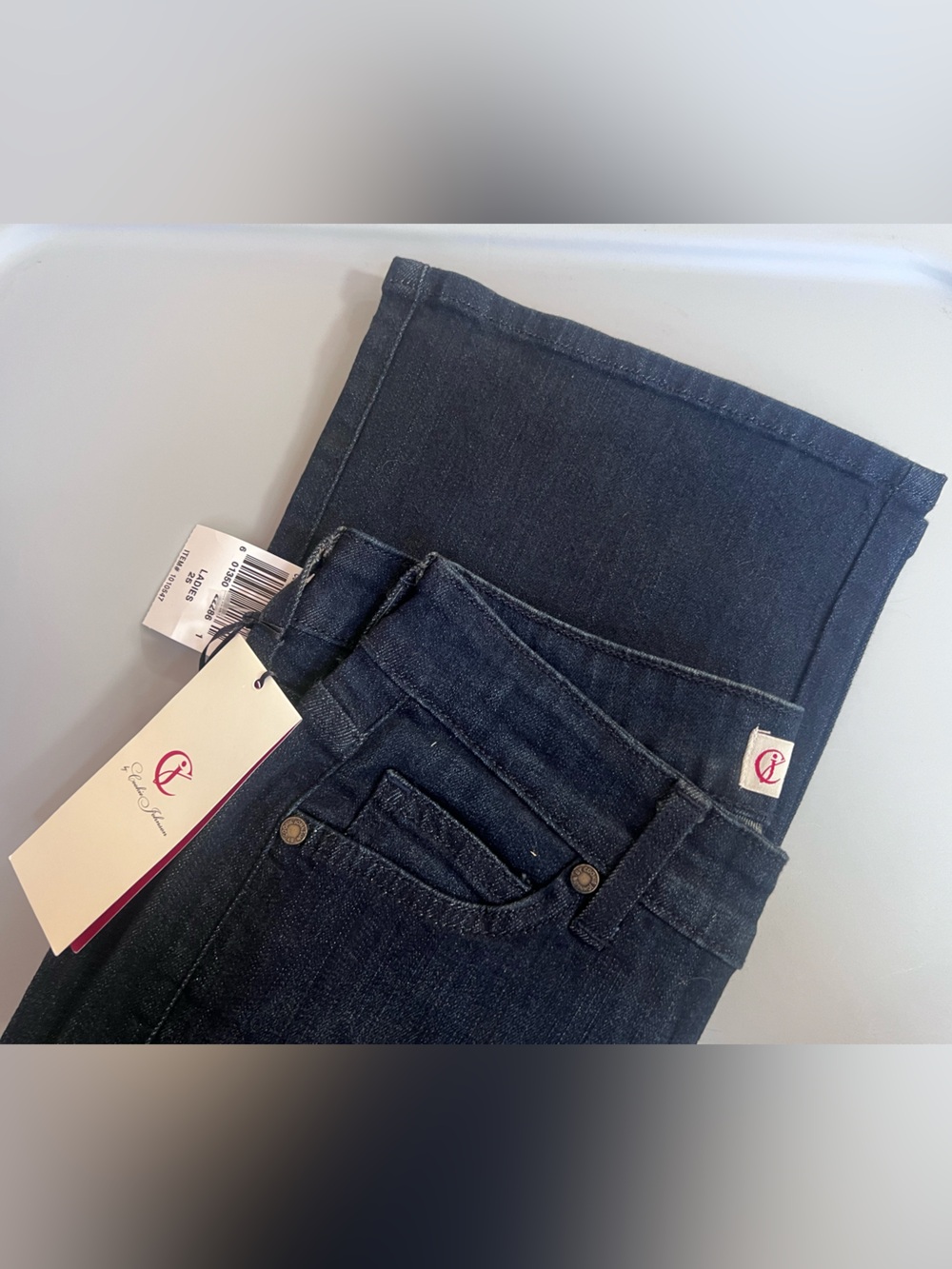 25 bootcut boot  NEW dark denim jeans COOKIE JOHNSON grace princeville USA made